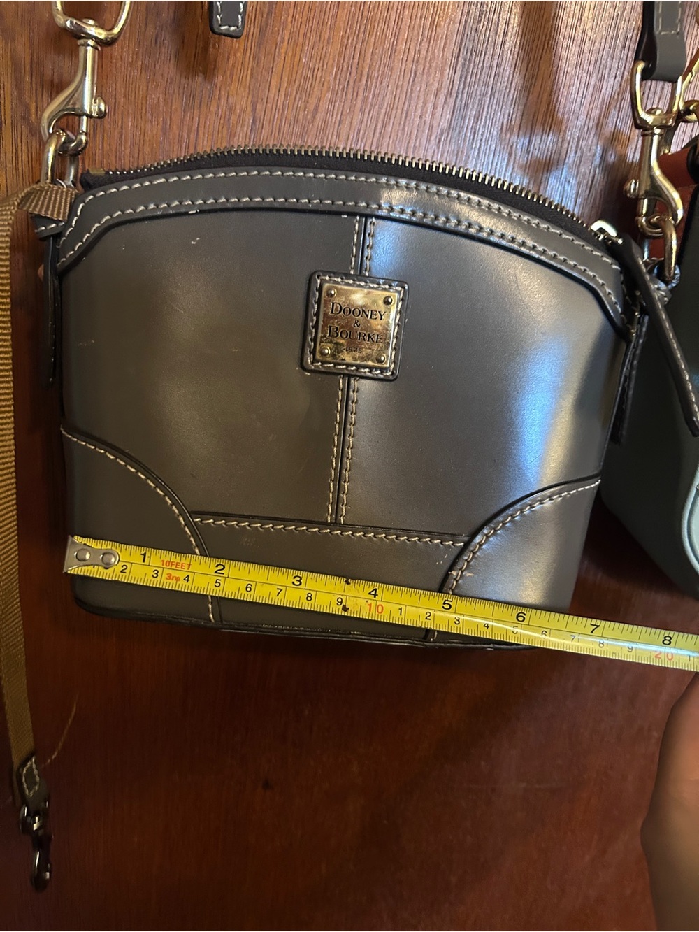 Two purse lot deal- dooney and bourke grey purse and teal orange crossbody - Picture 10 of 12
